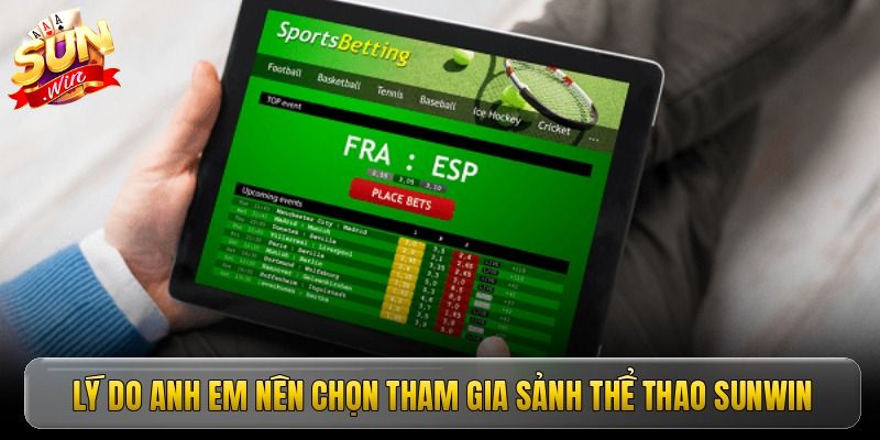 Thể Thao SUNWIN – Sân Chơi Cá Cược Hấp Dẫn Nhất 2026 Lý do thu hút người chơi tham gia sảnh Thể thao SUNWIN